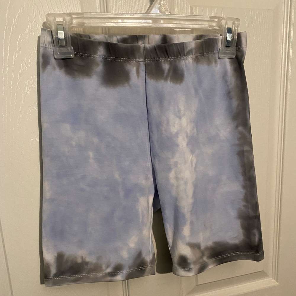 Tie-dye biker shorts from Garage